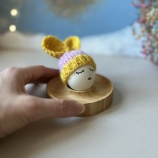 Czapeczka z uszami zająca na jajka wielkanocne - 1 szt.