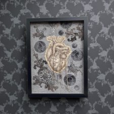 Obraz z serii symbolicznej serce anatomiczne 3D.