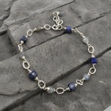 Lapis lazuli i labradoryt - bransoletka
