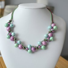 NASZYJNIK FEBOO LAVENDOS lawendowo-pistacjowy