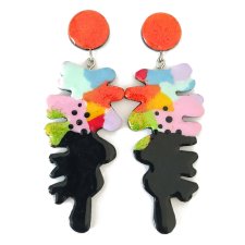 Nowoczesne Kolorowe Kolczyki