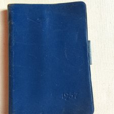 VINTAGE PLANNER LUFTHANSA 1957 KALENDARZYK NOTES