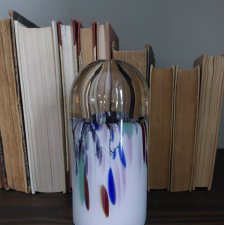 Richartz Art Collection  Germany  lata 80-te szklany wazon kolekcjonerski abstrakcyjne wzory