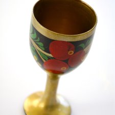 Chochłoma rosyjski malowany kubek