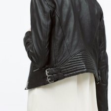 ZARA SKÓRA NATURALNA SKÓRZANA RAMONESKA M 38 KLASYK!!!