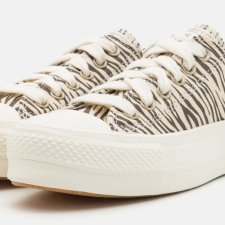 CONVERSE 36,5 NOWE TRAMPKI NA PLATFORMIE - ETNO WZÓR - ZEBRA