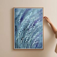 Akwarela A4.  Łąka