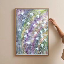 Akwarela A4.  Łąka