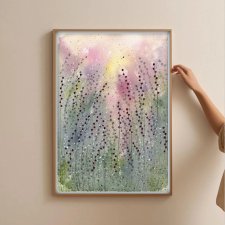 Akwarela A4.  Łąka