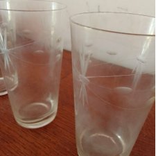 RETRO VINTAGE szklanki Sunburst Crystal Glass Tumbler