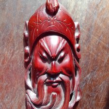 Kolekcjonerska Maska Orientalna – Ręcznie Rzeźbione Drewno - AZJA