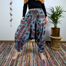 szarawary nomad - szare | indie | bawełna | joga boho