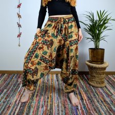 szarawary nomad - żółte | indie | bawełna | joga boho