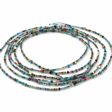 Naszyjnik koralikowy Multi-Layer z gwiazdkami - kolorowy choker boho w stylu letnim