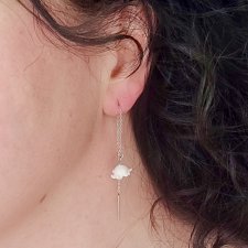 Minimalistyczne Kolczyki Konwalie – Przeciągane, Stal Chirurgiczna