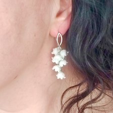 Kolczyki Konwalie – Realistyczne Gałązki ze Stali Chirurgicznej