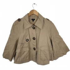 LINDEX krótka kurtka damska beżowa rozszerzana 38 M