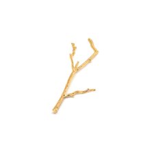Duża wsuwka metalowa gałęzie fairycore kolor złota