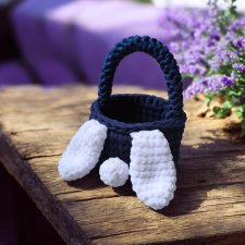 Uroczy koszyczek Wielkanocny dla dzieci z uszkami