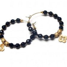 Alloys Collection Wianki (onyks) - kolczyki