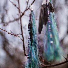 Leć gdzie chcesz V- kolczyki ze skrzydełkami i kryształami