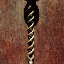 RETRO VINTAGE Wysoki Świecznik Mosiężny "Barley Twist" – Styl Angielski