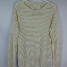 New Look damski sweter ecru akryl - M/ L