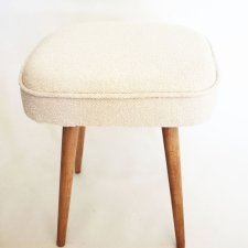 Krzesło vintage, taboret, podnóżek lata 70te