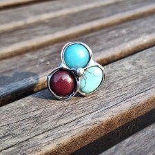 Kolorowy - pierścionek regulowany