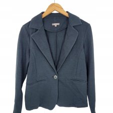 OFELIA  marynarka prążkowana ŻAKIET  granatowy 36 S