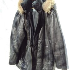 MĘSKA SKÓRZANA KURTKA Z KAPTUREM BUGATTI XL