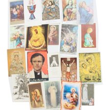 Religijne święte obrazki 20szt PRL