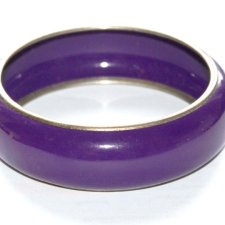 FIOLETOWA metalowa bransoletka