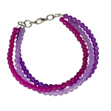 Bransoletka ze szklanych koralików w222