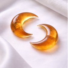 Kolczyki księżyce - wkrętki, sztyfty