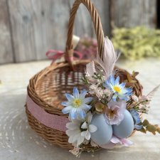 Koszyczek wielkanocny, koszyk wiklinowy na święcone