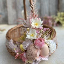 Koszyczek wielkanocny, koszyk wiklinowy na święcone