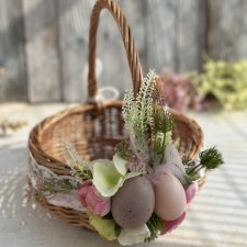 Koszyczek wielkanocny, koszyk wiklinowy na święcone