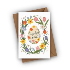 KARTKA WIELKANOCNA- WESOŁYCH ŚWIĄT