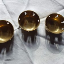 ŚWIECZNIKI VINTAGE MOSIĄDZ NA TEALIGHT