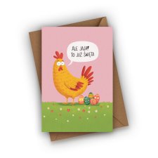 KARTKA WIELKANOCNA- ALE JAJA! TO JUŻ ŚWIĘTA