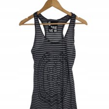 5PREVIEW bokserka damska bluzka paski z jedwabiem 36 S