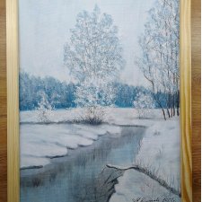 POMYSŁ NA SPERSONALIZOWANY PREZENT - OBRAZ Z RAMĄ I INSPIRUJĄCYM MOTTEM MOTYWACYJNYM - "ZIMOWĄ PORĄ"