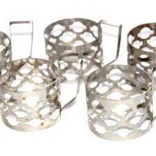 metalowe Koszyczki do szklanek PRL vintage 5szt