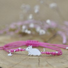 Koszatniczka - bransoletka, srebro 925