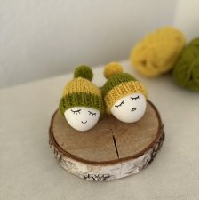 Urocze czapeczki na jajka - zestaw 2 szt. Dekoracje wielkanocne