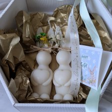 Świeca dekoracyjna Wielkanocne Zajączki