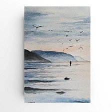 Nad morzem  -  akwarela