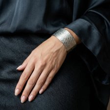 Szeroka bransoleta stalowa