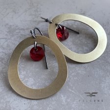 Kolczyki Geometric with Swarovski